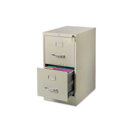 Sp Richards Lorell 2-Drawer Commercial-Grade Vertical File Cabinet, 15"W x 22"D x 28"H, Putty LLR42290